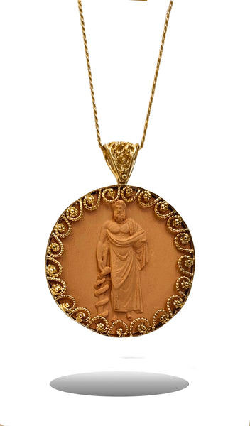 Collana Asclepio con Filigrana