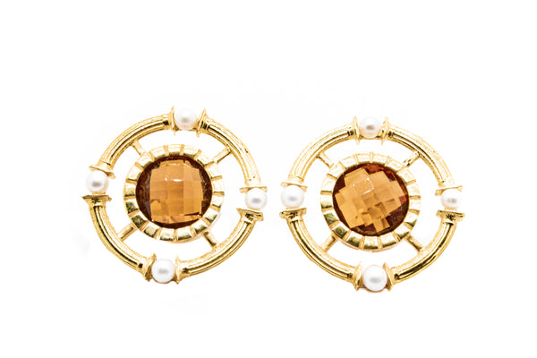 <transcy>Eraion Lacinio Yellow Earrings</transcy>