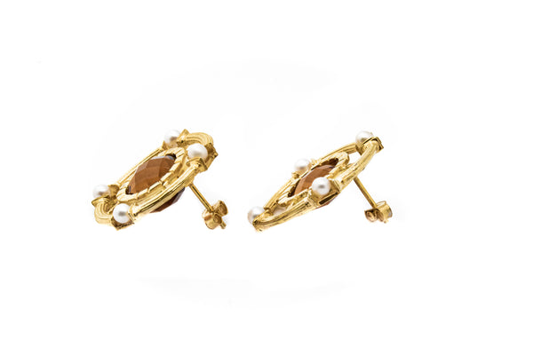 <transcy>Eraion Lacinio Yellow Earrings</transcy>